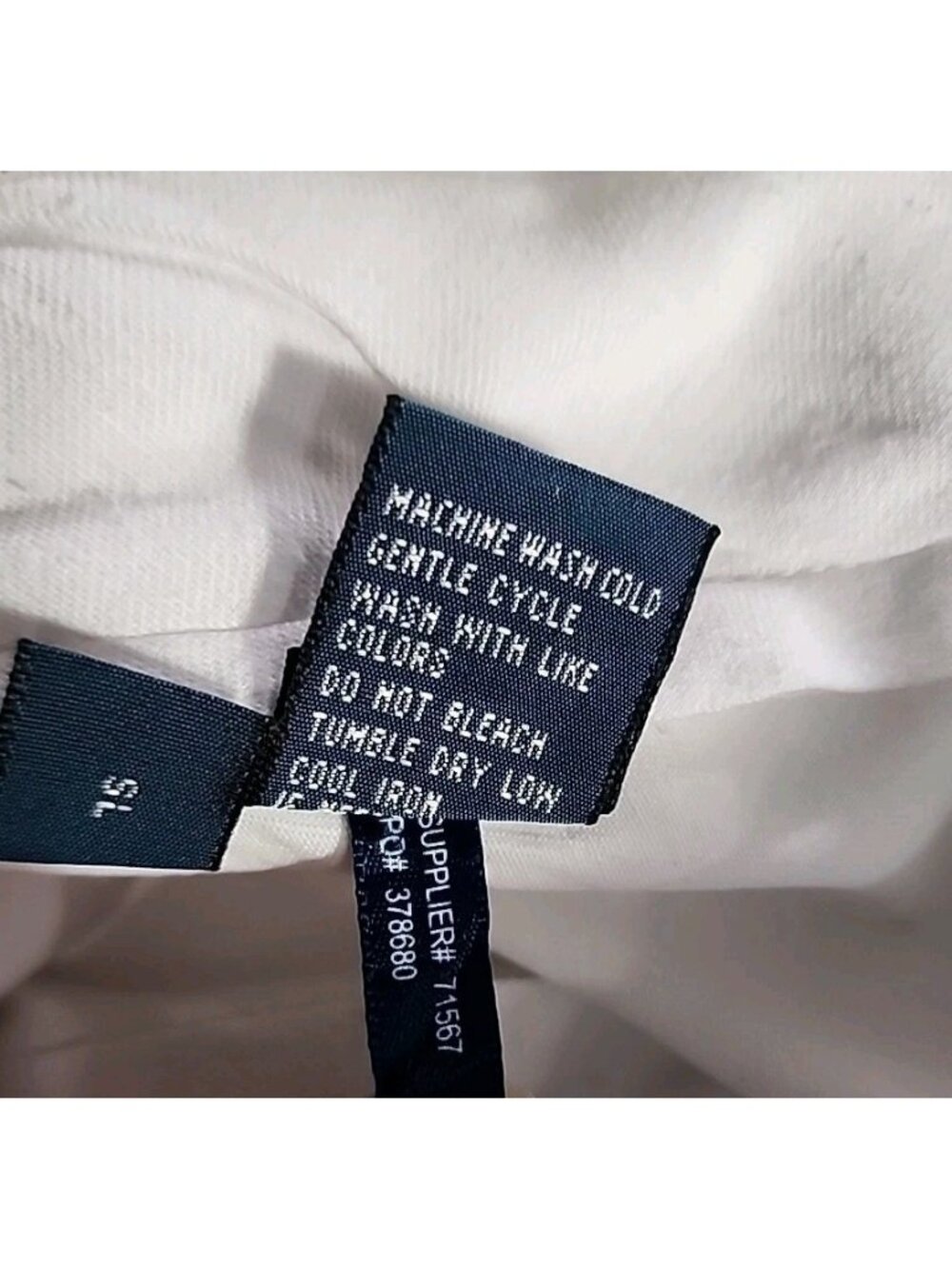 Polo Ralph Lauren Classic Fit White Chino Pants Men’s 35x30 Cotton Dry Cleaned - Picture 12 of 13